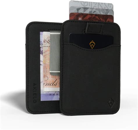 akielo wallet rfid blocking card holder with money clip|akielo card holder rfid.